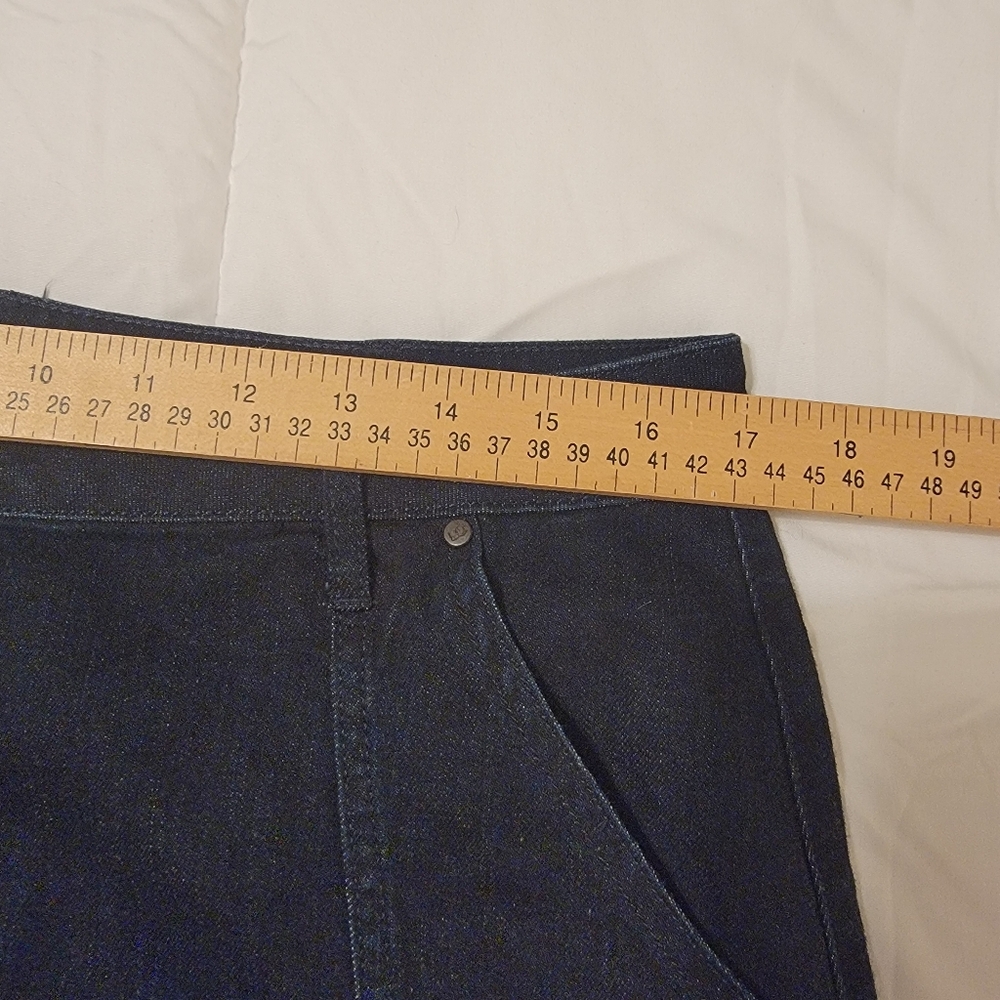 LC Lauren Conrad Denim Short Pocket Skirt Blue Size 14 - Picture 6 of 8